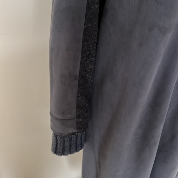 Transit 251 Charcoal Faux Suede & Wool Maxi Coat.  XS - Picture 4 of 16